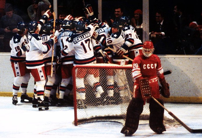 Miracle on Ice, February 22, 1980, Lake Placid, NY.